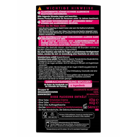 Dietalinea Haarfarbe 1/N Schwarz Mit Biokeratin – Ammoniakfrei, Mit Hyaluronsäure, Inkl. Aktivator & Pflege