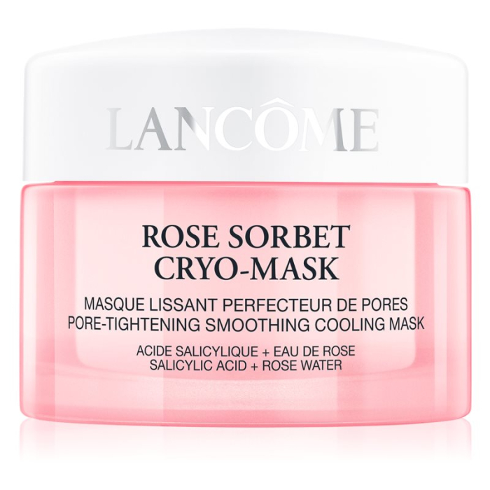 パック・フェイスマスク LANCOME ROSE SORBET CRYO-MASK 50ml Маска для шкіри обличчя з ефектом охолодження та звуження