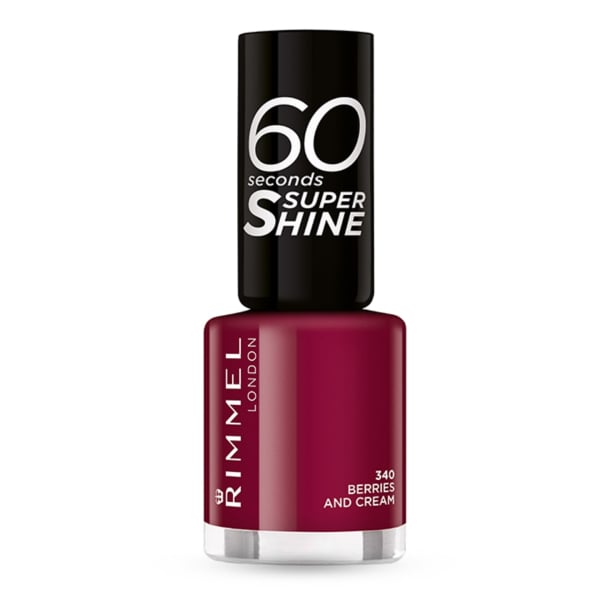 Rimmel 60 Seconds Super Shine, Nagellack, 8 ml, 340-berries and cream