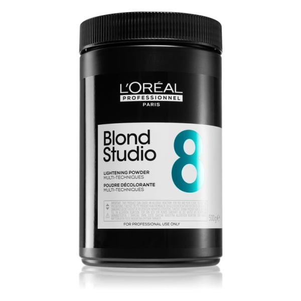 L'Oréal Professionnel Blond Studio Lightening Powder 8, aufhellendes Puder, 500 g