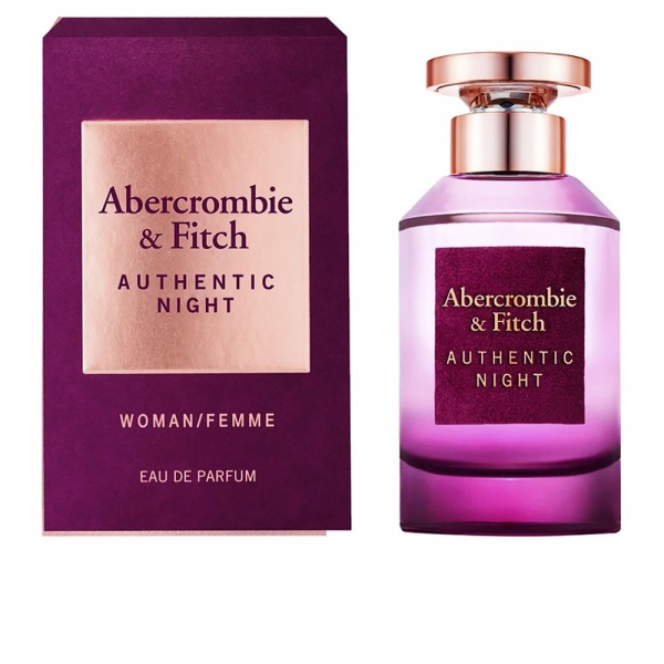 Abercrombie & Fitch Authentic Night Woman, Eau De Parfum für Damen, 50 ml