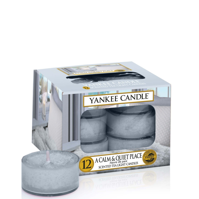 Yankee Candle A Calm & Quiet Place, Teelichter, 12 x 9,8 g