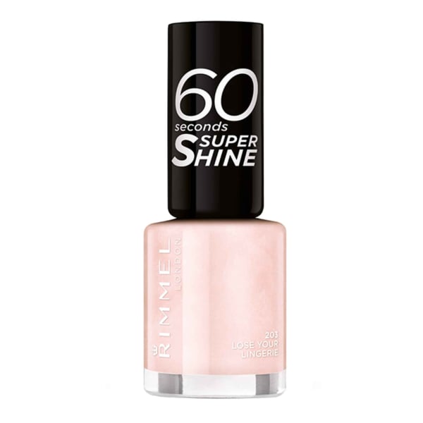 Rimmel 60 Seconds Super Shine, Nagellack, 8 ml, 203 Lose Your Lingerie