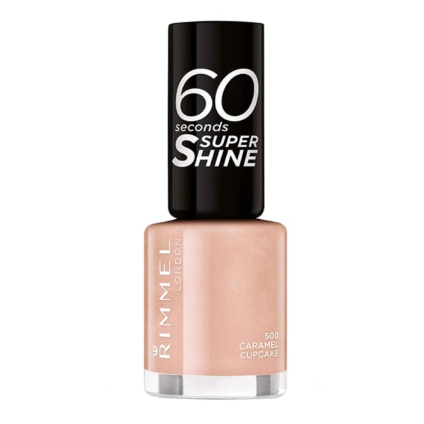 Rimmel 60 Seconds Super Shine, Nagellack, 8 ml, 500 Caramel Cupcake