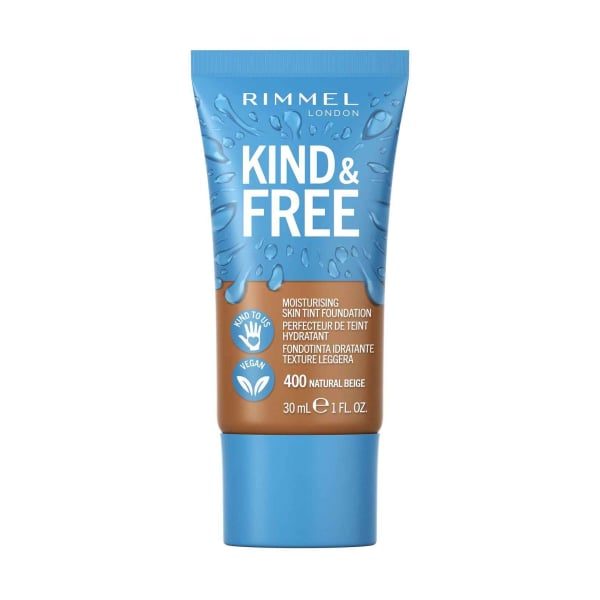 Rimmel Kind & Free, leichtes feuchtigkeitsspendendes Make up, 30 ml, 400 Natural Beige