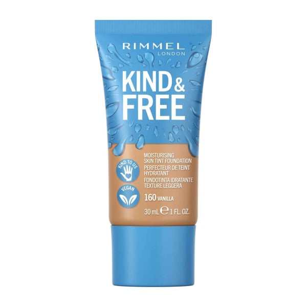 Rimmel Kind & Free, leichtes feuchtigkeitsspendendes Make up, 30 ml, 160 Vanilla
