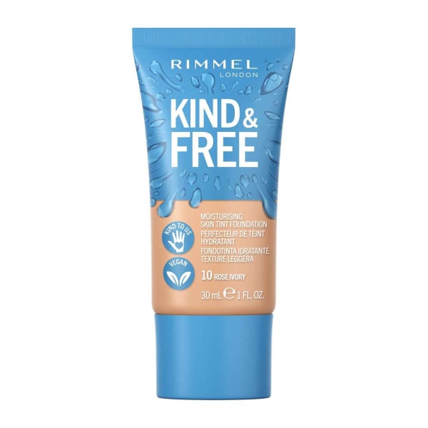 Rimmel Kind & Free, leichtes feuchtigkeitsspendendes Make up, 30 ml, 10 Rose Ivory